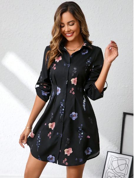 SOPHIE | Robe Chemise Florale
