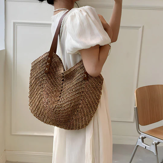 SAC BRUNNA EN PAILLE