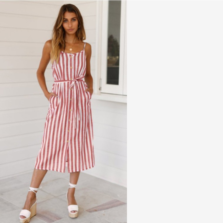 ARIELLE | Robe Rayée Élégance