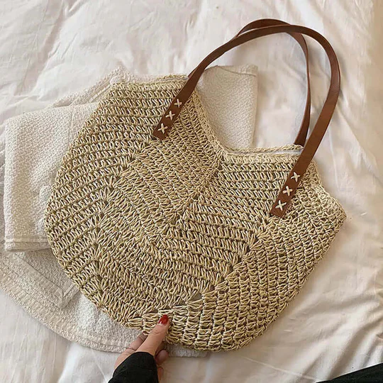 SAC BRUNNA EN PAILLE