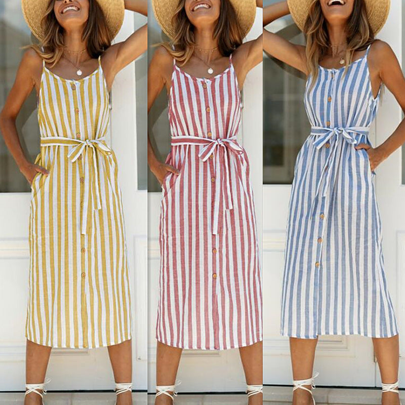 ARIELLE | Robe Rayée Élégance