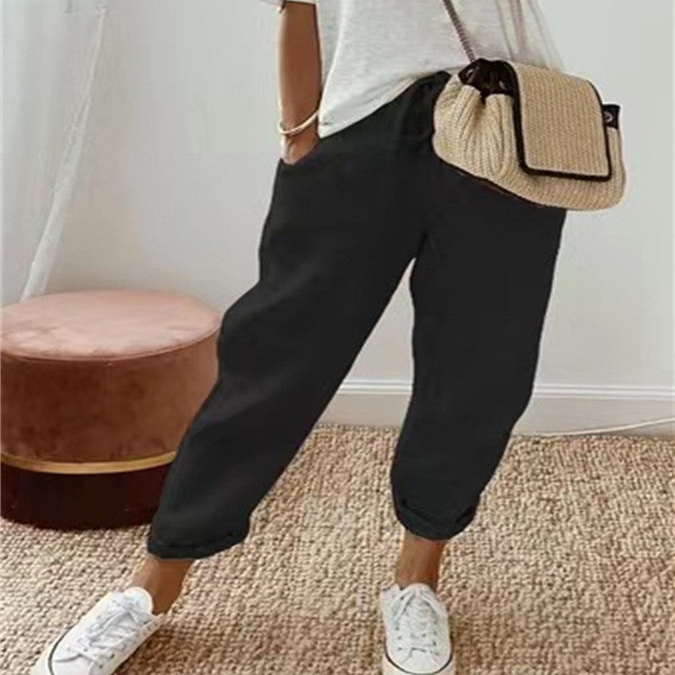 PAULINE | Pantalon en lin respirant – Élégance et confort décontracté