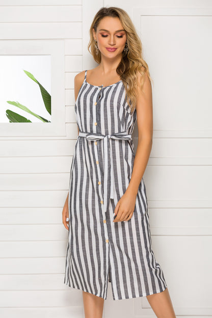 ARIELLE | Robe Rayée Élégance