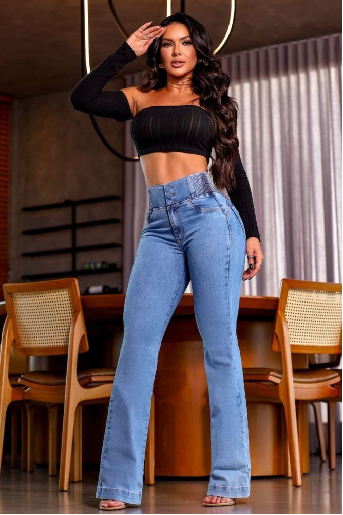 Nova Flare - Jean Taille Haute Minimaliste