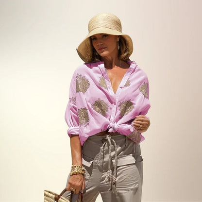 MILA | Chemise Casual –  Boutonnage Raffiné