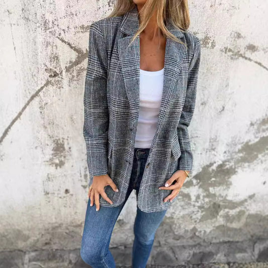 LOUISE  | Veste Casual Pied-de-Poule