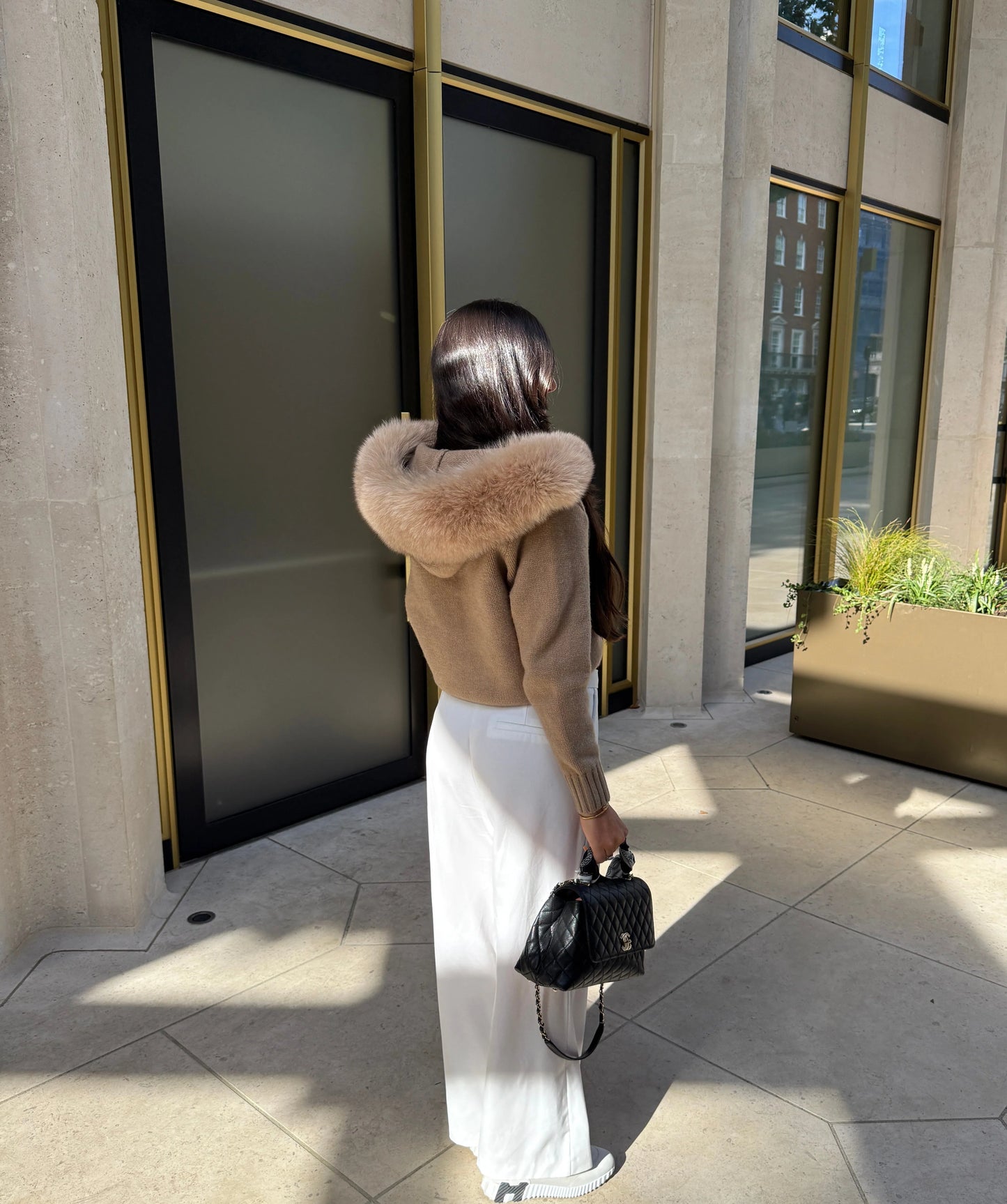 Cardigan Luxe en Fourrure de Renard