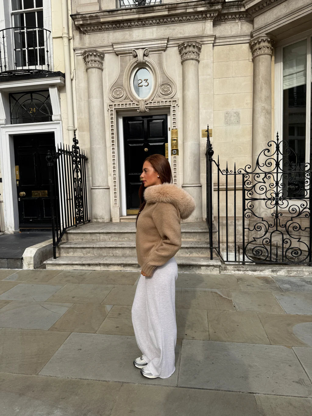 Cardigan Luxe en Fourrure de Renard