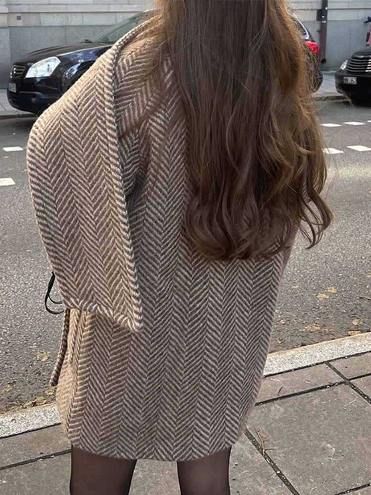 ALVARA | Manteau Tweed Élégance Vintage