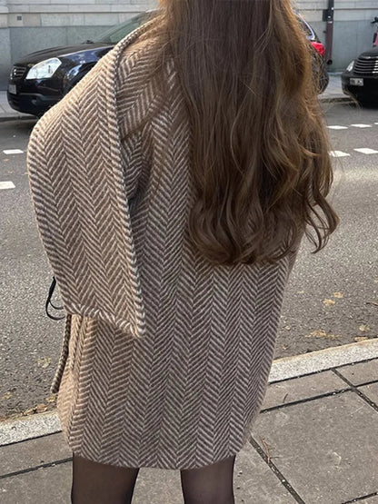 ALVARA | Manteau Tweed Élégance Vintage