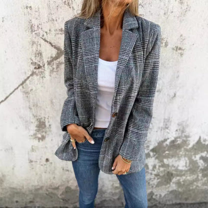 LOUISE  | Veste Casual Pied-de-Poule