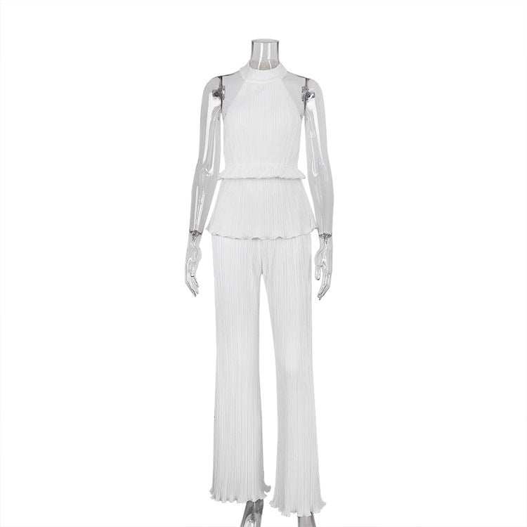 CLARA | Pantalon Plissé – Style Chic & Confort Moderne