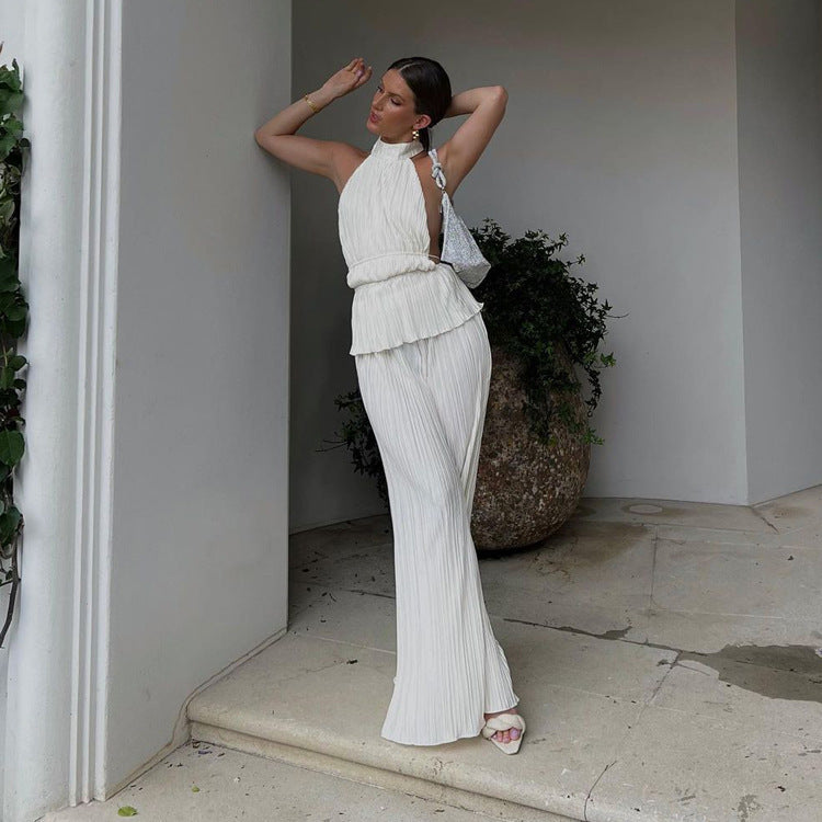 CLARA | Pantalon Plissé – Style Chic & Confort Moderne